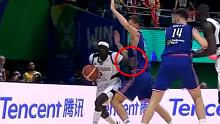 Borisa Simanic suffered the injury after this elbow.