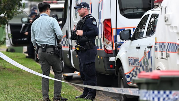 Emergency services were first called to the house at Lowood on Monday night.