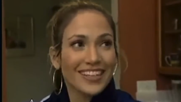 A young Jennifer Lopez reveals she wants to changer her lastname to 'Affleck' once married to Ben Affleck. Video circa 2002/2003.