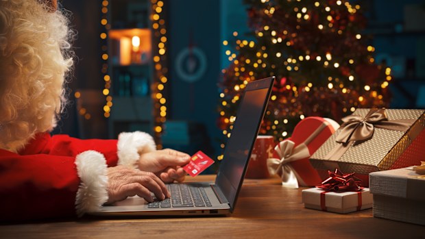 Santa shopping online