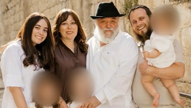 Reuven Morrison with his family