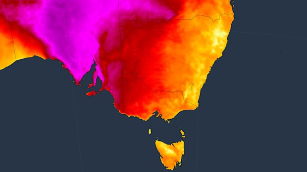 A mass of heat is hovering over SA.