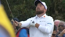 Lowry tries to calm himself after the blow up.