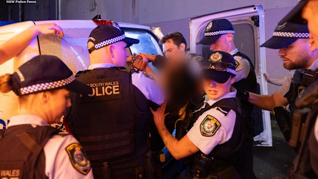 Police officers respond to Sydney doctor stabbing