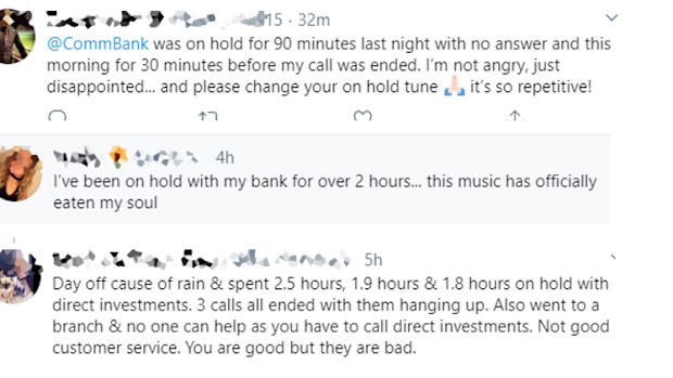 Tweets from frustrated customers, collated by horribleonhold.com