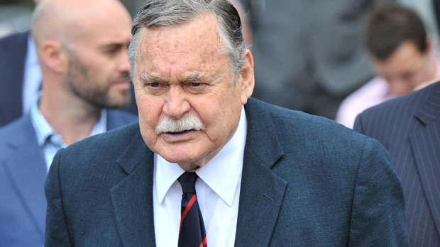 Demons great Ron Barassi also attended. (AAP)