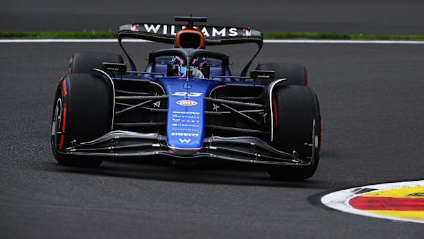 Alexander Albon of Thailand driving the (23) Williams FW46 Mercedes on track during practice ahead of the F1 Grand Prix of Belgium at Circuit de Spa-Francorchamps on July 26, 2024 in Spa, Belgium. (Photo by Rudy Carezzevoli/Getty Images)