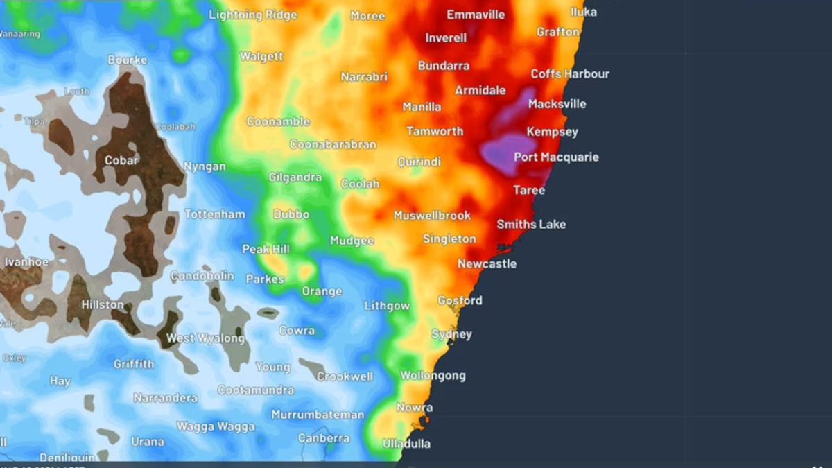 NSW weather forecast: Residents warned of flood risk as heavy rain and ...