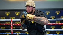 Nelson Asofa-Solomona training ahead of his boxing debut.