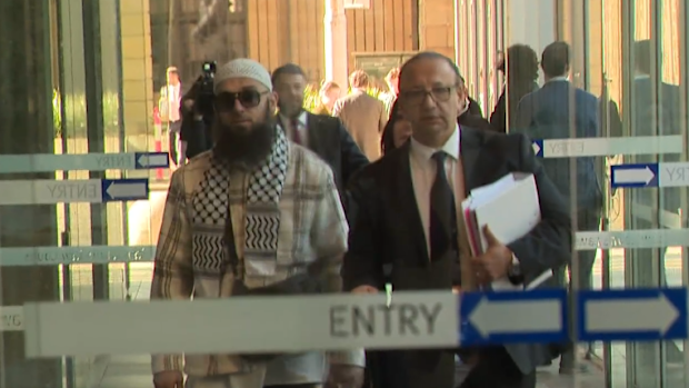 An Islamist preacher's speeches that allegedly painted Jewish people as "vile and treacherous" were not racist but formed part of a robust discussion, his lawyer has argued.