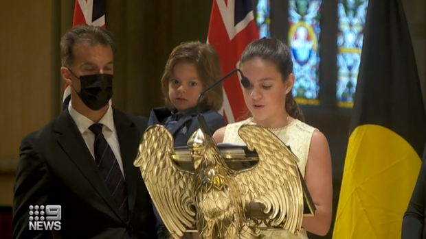 Bert Newton's grandchildren paid tribute to their 'poppy' during funeral