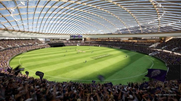 Tasmania's new proposed stadium, from Cox Architecture.