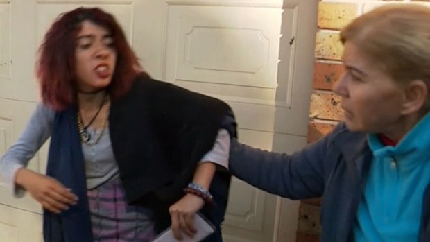 Mert Ney's mother and sister arrive home in Blacktown, Sydney