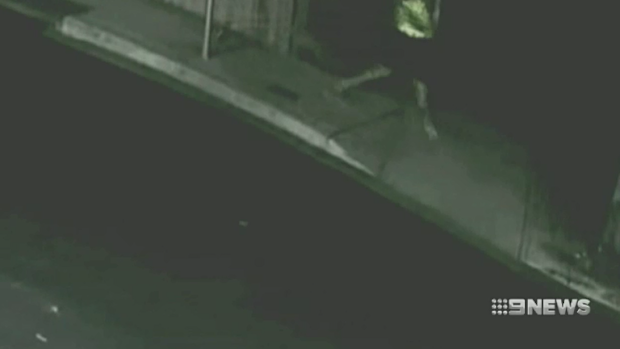 Police have obtained CCTV footage of a man in a high-visibility top fleeing the scene of the shooting in Five Dock.