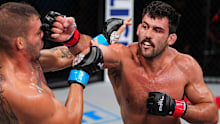 Rob Wilkinson throws a punch against Bruce Souto during PFL 1.