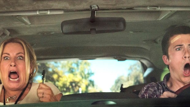 A driving lesson in the movie Alexander and the Terrible, Horrible, No Good, Very Bad Day. 