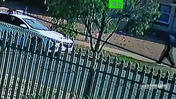 The suspect was arrested walking in a nearby street this morning.