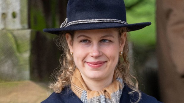   Lady Louise Windsor attends the Christmas Day service at St Mary Magdalene Church