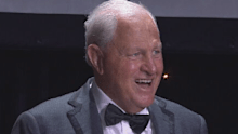 Coote was emotional receiving his Immortal jacket.