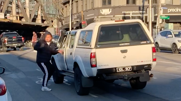 A passing driver then boxed the car in to prevent the carjacker from driving off, leading him to jump out of the car and run to a waiting Nissan Navara with registration 1OL9CF.