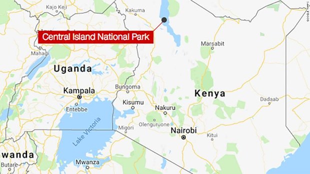 The helicopter crashed in the Central Island National Park in Lake Turkana on the country's northern border.