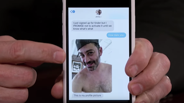 Jimmy Kimmel's response to his wife during her plane's emergency landing.