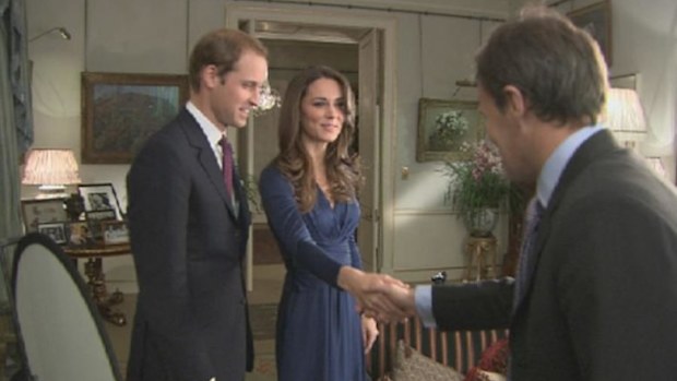 Bradby meeting with the William and Kate at their engagement announcement.