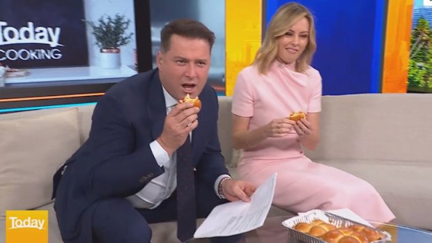 Karl really got into the chicken nugget parmi sliders