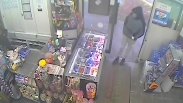 A young woman has been threatened with a knife during a robbery in western Sydney.A blue Suzuki Swift pulled into a plaza at Hassall Grove, near Blacktown, shortly before 7.30am on Sunday.
A hooded man walked into the grocer with his hands in his pockets as he approached the counter, before pulling out a large knife and pointing it at the worker, a 19-year-old woman.