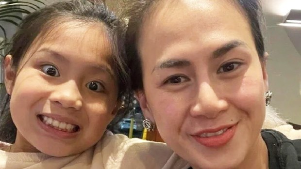 Pham Huyen Trang, pictured with her daughter Han, before her death in the NSW floods last October.