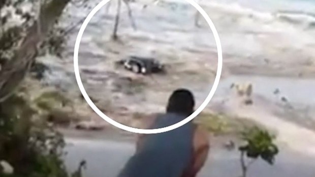 A volcano eruption has sparked tsunami warnings and evacuations around the Pacific.