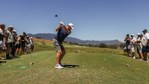 Marc Leishman playing in the 2023 Cathedral Invitational.