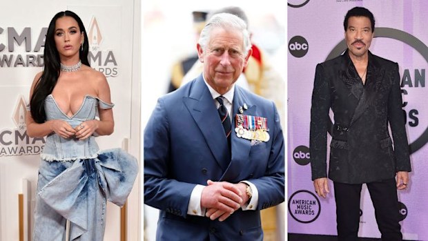 Katy Perry and Lionel Richie are among the stars who will perform at Charles' coronation concert.