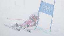 Joan Verdu of team Andorra competes during the Olympic Games 2022, Men's Giant Slalom.