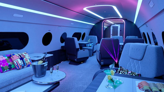 The Dubai party jet for hire for $15,000 an hour