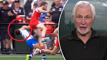 Mick Malthouse reacted to Jimmy Webster's ugly hit on Jy Simpkin.