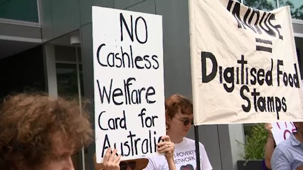 The cashless debit card trial has sparked controversy.