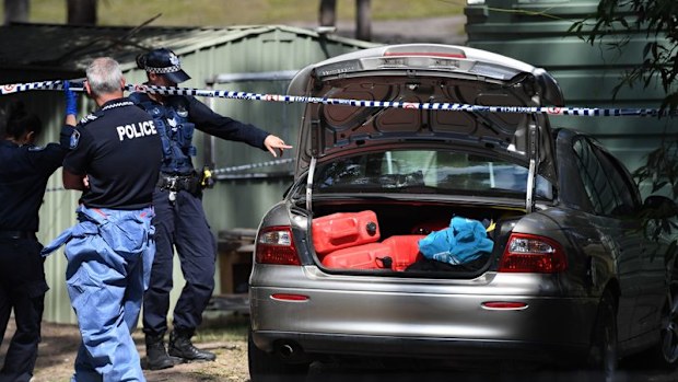 Police at the scene on Friday. (Photo: AAP)