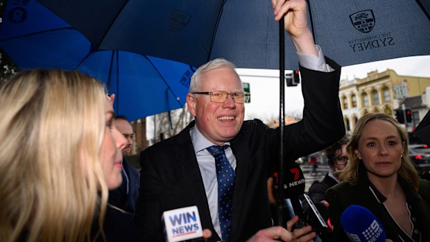 Gareth Ward arrives at the Darlinghurst Courthouse in Sydney, Wednesday, July 30, 2025.
