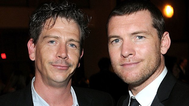 Ben Mendelsohn and  Sam Worthington attend the G'Day USA Black Tie gala.