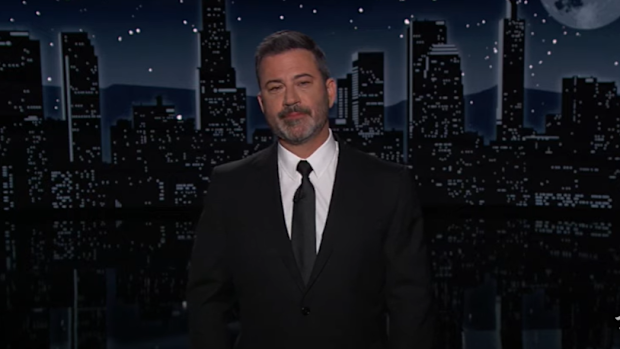 Jimmy Kimmel becomes emotional after Texas shooting