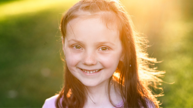 Harper brain tumour The Kid's Cancer Project smiling