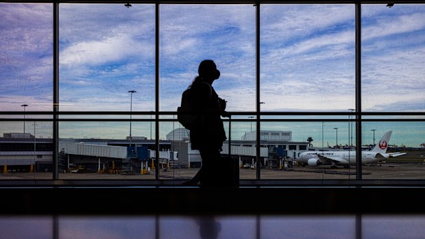Sydney International airport as new restrictions came into force.