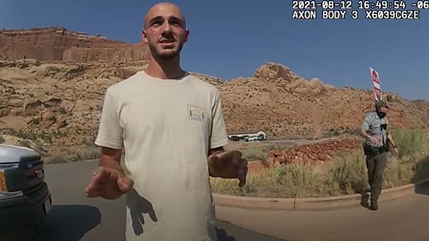 Gabby Petito Brian Laundrie police bodycam footage vehicle stop Utah