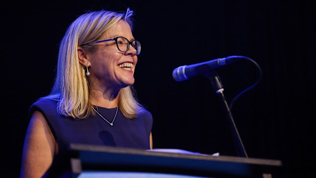 Libby Mettam at the WA Liberal Party Campaign launch at The Royale theatre, Northbridge.