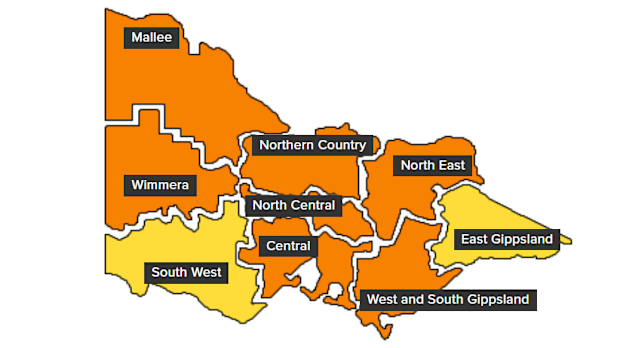 Weather Victoria extreme fire danger