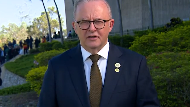 Prime Minister Anthony Albanese has called protesters who plan to target his new Marrickville office 'self-indulgent'.