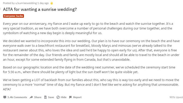 The internet is divided over the 5.30am ceremony