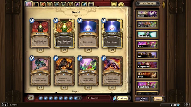 Hearthstone is a free-to-play online digital collectible card game developed and published by Blizzard Entertainment