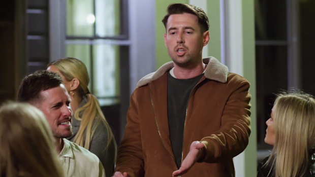 Hugo confronting Tayla at The Retreat MAFS 2023